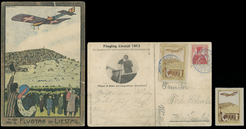 Lot 168: Worldwide Air Post Stamps and Postal History - Switzerland