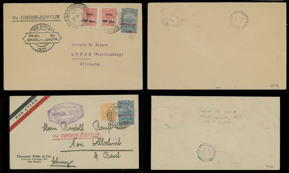 Lot 212: Worldwide Zeppelin Flights  - Brazil
