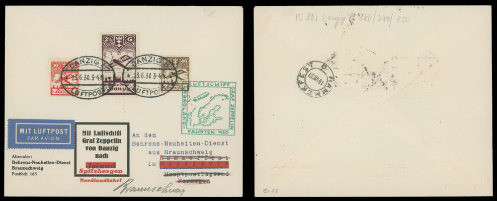 Lot 214: Worldwide Zeppelin Flights  - Danzig