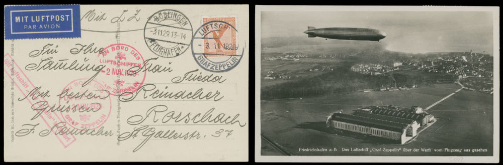 Lot 231: Worldwide Zeppelin Flights  - Germany