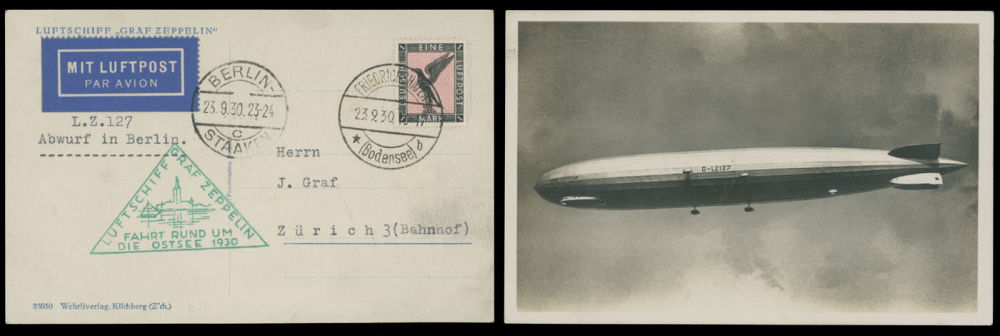 Lot 239: Worldwide Zeppelin Flights  - Germany