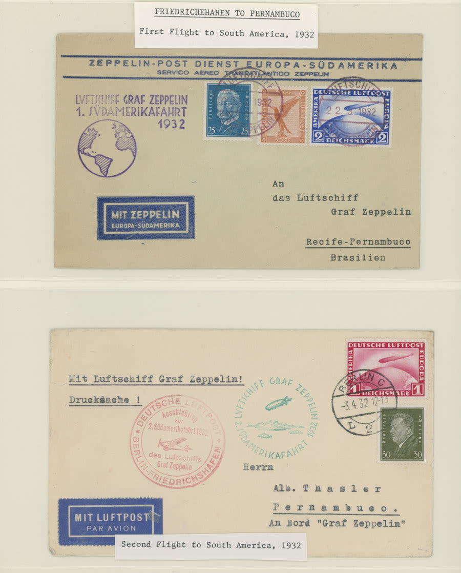 Lot 252: Worldwide Zeppelin Flights  - Germany