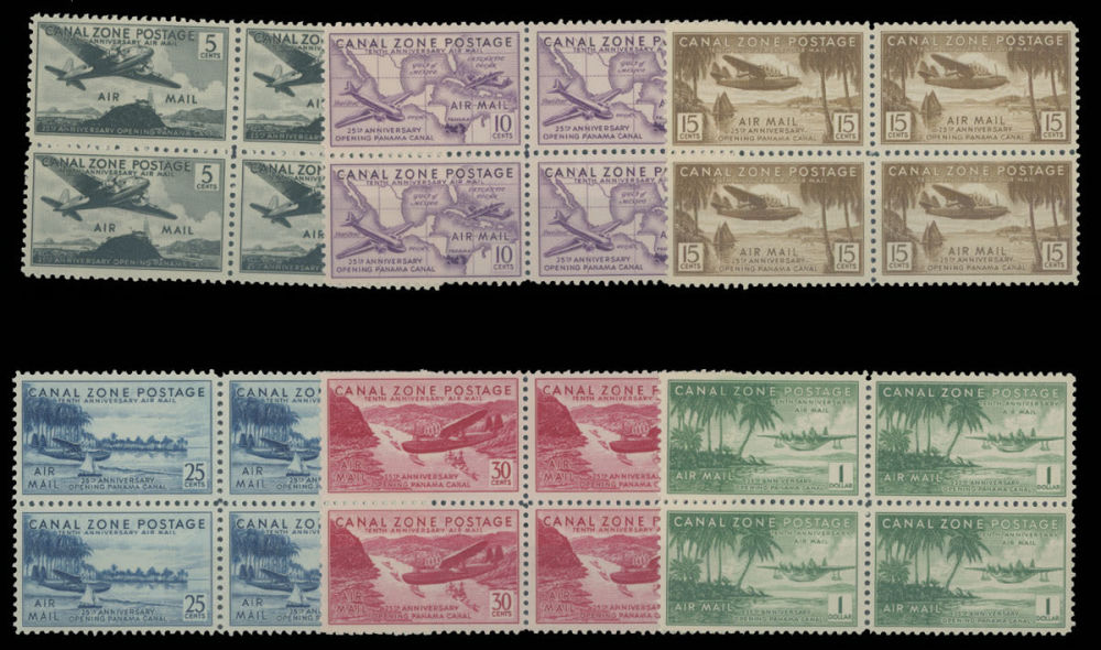Lot 564: United States  - Canal Zone - Air Post stamps