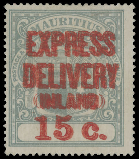 Lot 808: British Commonwealth  - Mauritius - Special Delivery stamps