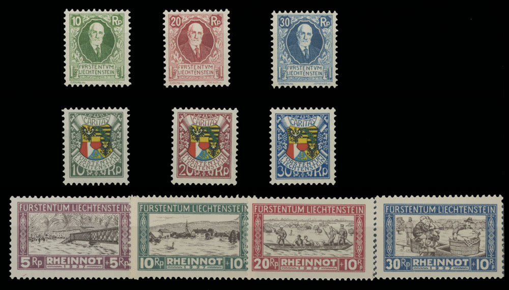 Lot 1009: Liechtenstein  - Semi - Postal issues