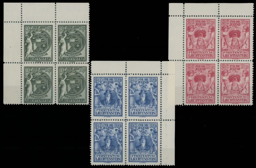 Lot 1011: Liechtenstein  - Semi - Postal issues