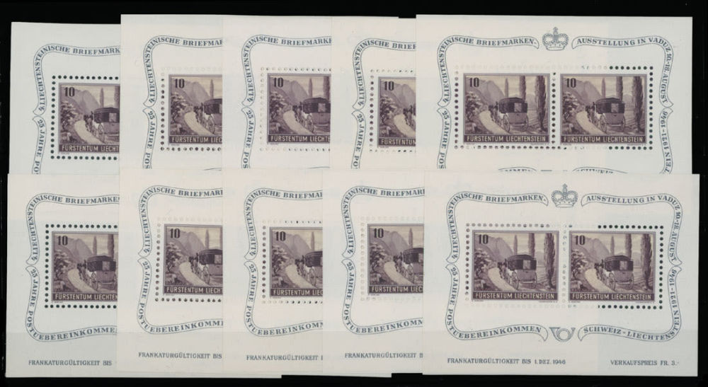 Lot 1013: Liechtenstein  - Semi - Postal issues