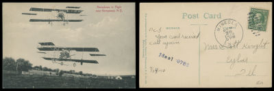 Worldwide Air Post Stamps and Postal History - United States. 1910 (September 28) 