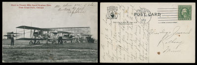 Worldwide Air Post Stamps and Postal History - United States. 1912 (September 25) 