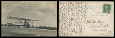 Worldwide Air Post Stamps and Postal History - United States. 1914 (August 31), Berger Aviation 