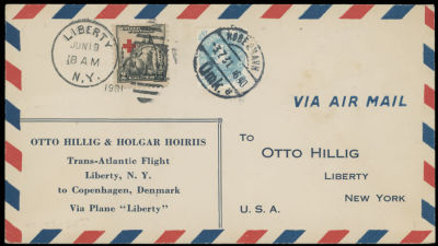 Worldwide Air Post Stamps and Postal History - United States. 1931 (June 19), Trans-Atlantic 