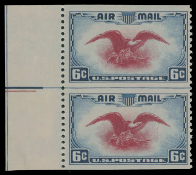 Worldwide Air Post Stamps and Postal History - United States. 1938, Eagle Holding Shield, 6c 