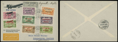 Worldwide Air Post Stamps and Postal History - Alaouites and Latakia. 1931 (August 29-30) 