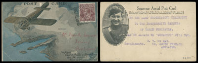 Worldwide Air Post Stamps and Postal History - Australia. 1919, Pioneer Flight Across St. 
