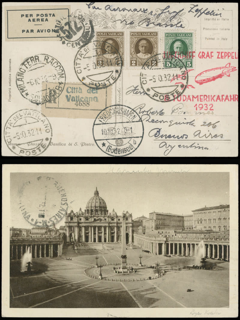 Lot 209: Worldwide Air Post Stamps and Postal History - Vatican City