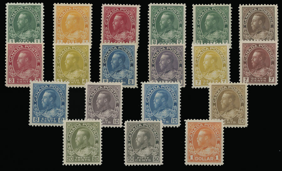 Lot 492: Canada - King George V Admiral issue