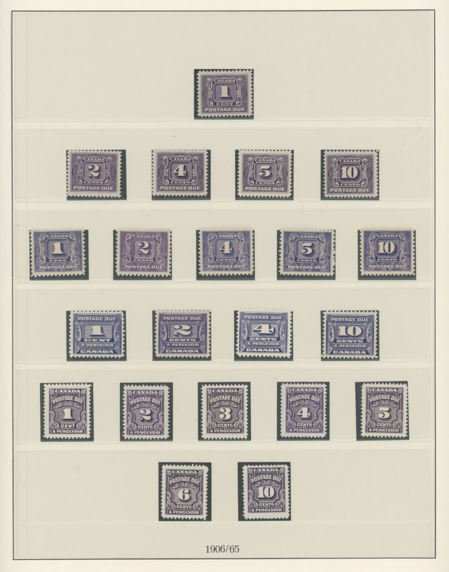 Lot 567: Canada - Postage Due stamps