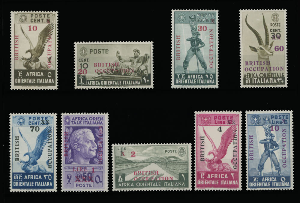 Lot 898: Italian Colonies - East Africa - British Occupation