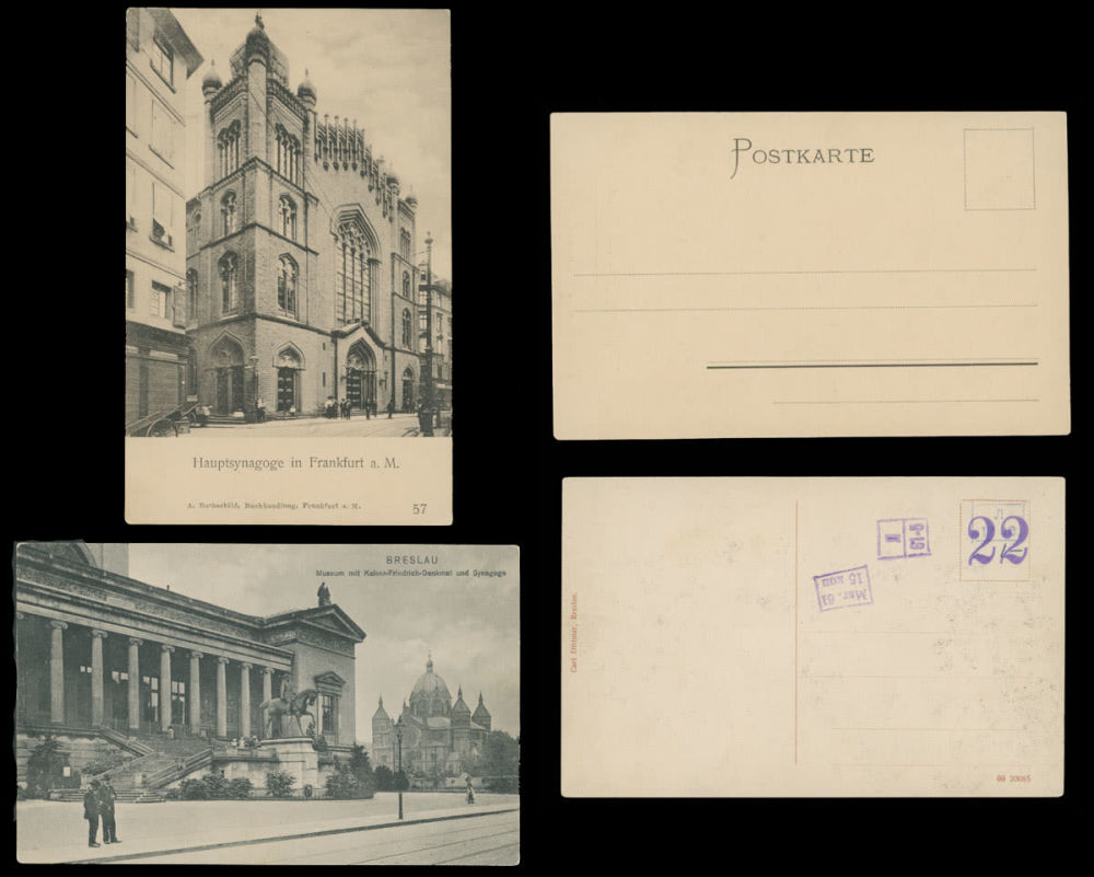 Lot 931: Judaica Theme in Philately - Germany - Synagogue Views