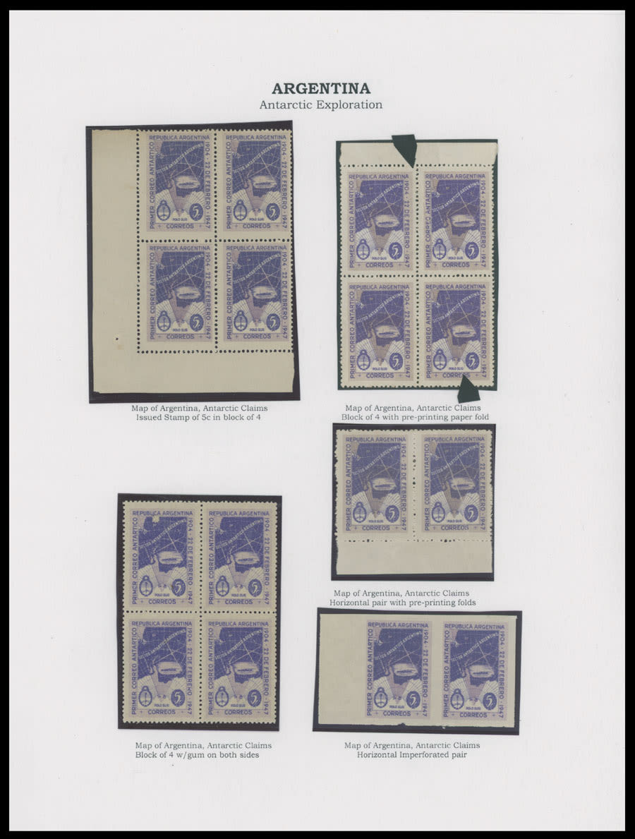 Lot 1566: Worldwide Topical Issues - Arctic and Antarctic Stamps and Postal History - Argentina