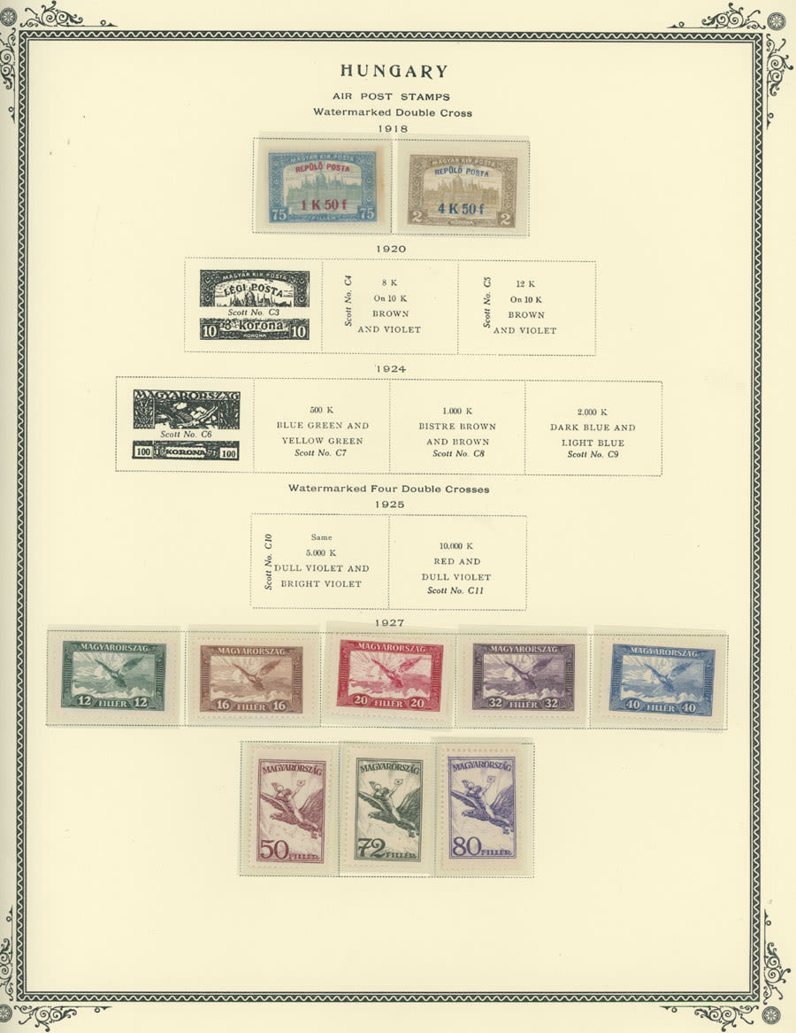 Lot 825: Hungary - Air Post stamps