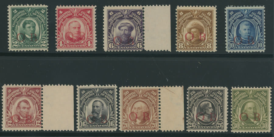 Lot 279: United States - Philippines - Official stamps