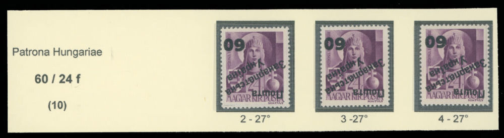 Lot 308: Carpatho - Ukraine - Uzhgorod Second issue Postage stamps