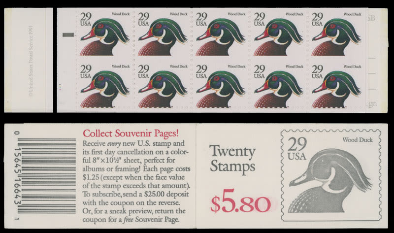 Lot 1309: United States - Stamp Booklets and Booklet Panes