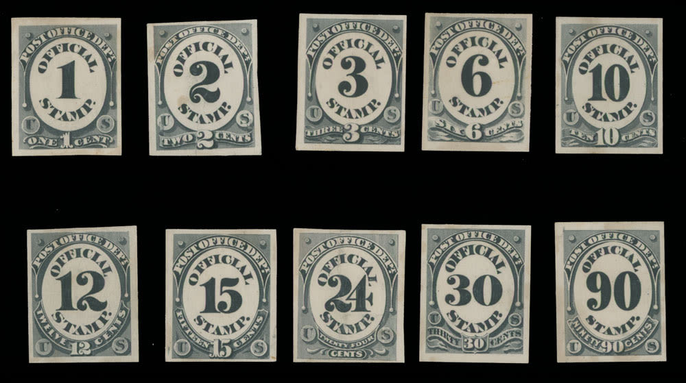 Lot 1324: United States - Official stamps