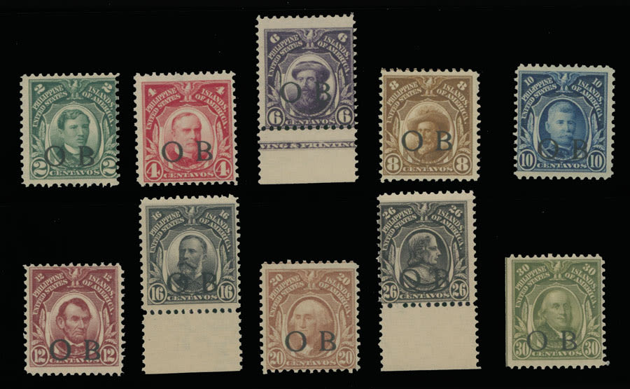 Lot 1333: United States - Philippines  - Official stamps