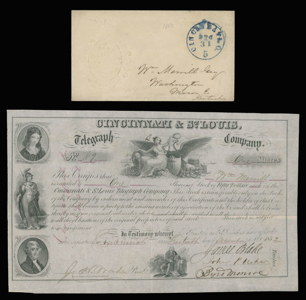 Lot 243: United States - Wade Telegraph Co.