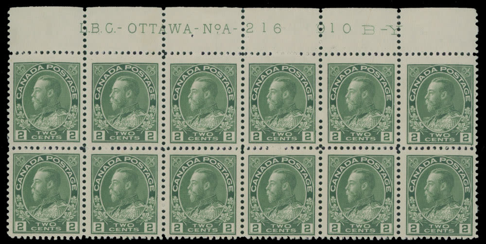 Lot 373: Canada - King George V ''Admiral'' issue