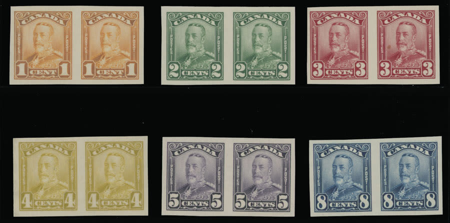 Lot 384: Canada - King George V ''Scroll'' issue