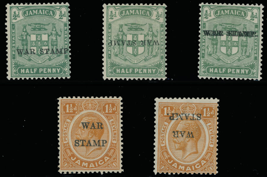 Lot 504: British Commonwealth - Jamaica - War Tax stamps