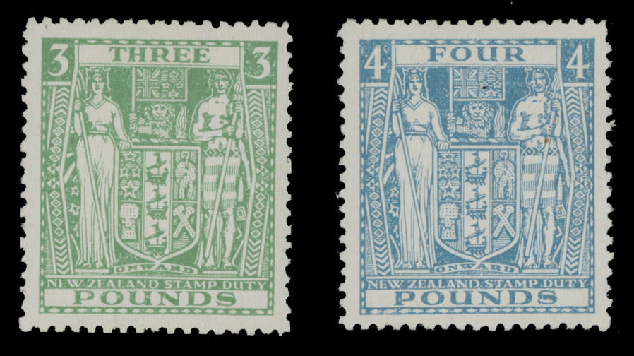 Lot 524: British Commonwealth - New Zealand - Postal Fiscal stamps