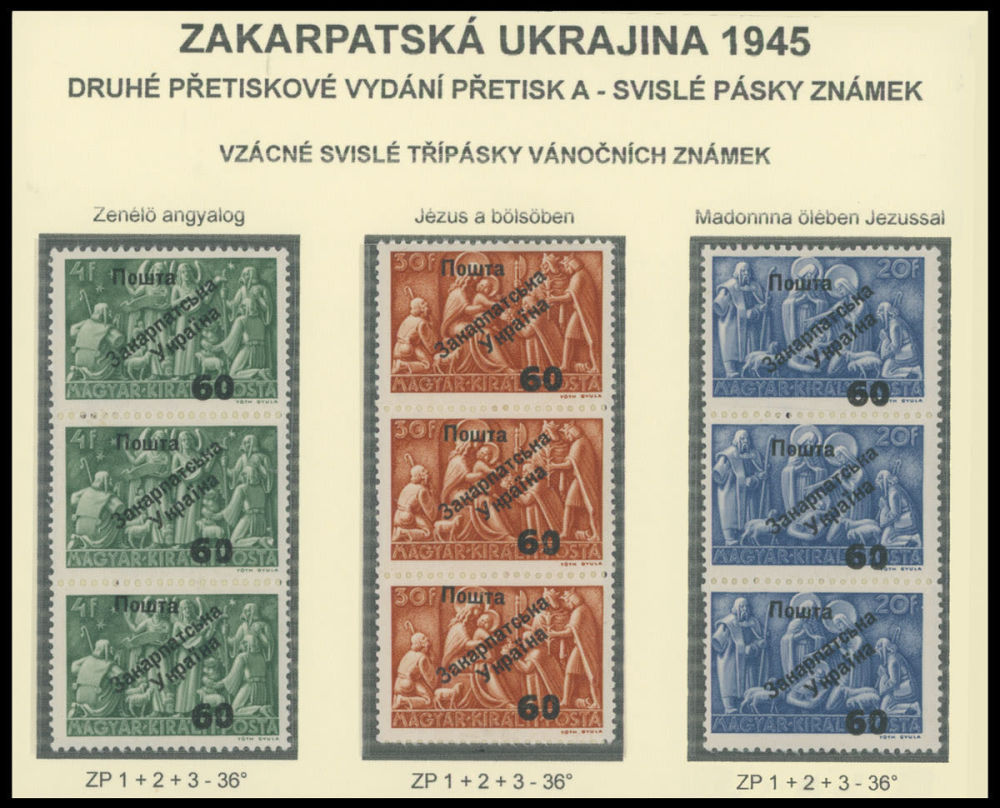Lot 724: Carpatho - Ukraine - The Second Uzhgorod issue