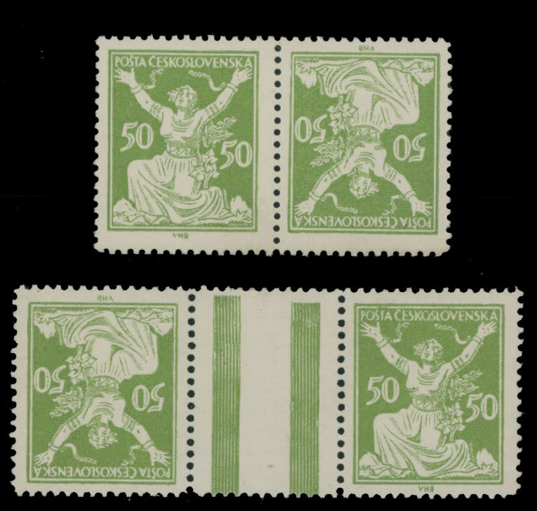 Lot 810: The One Man Collection of Czechoslovakia - Chain-Breaker (Freedom) issue