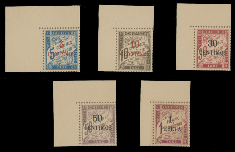 Lot 882: French Colonies - Morocco - Postage Due stamps