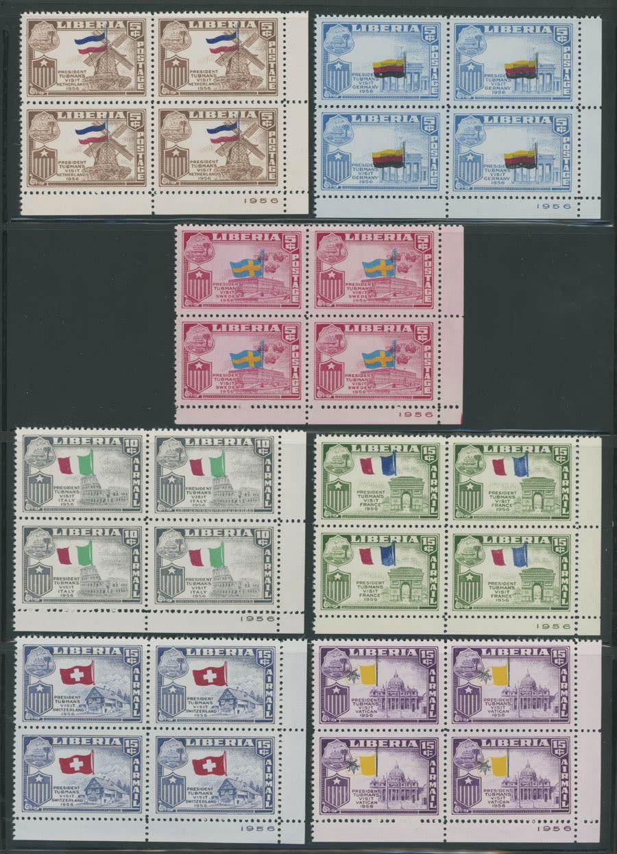 Lot 963: Liberia - Pres.Tubman's Visits to Europe