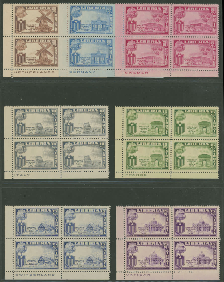 Lot 967: Liberia - Pres.Tubman's Visits to Europe