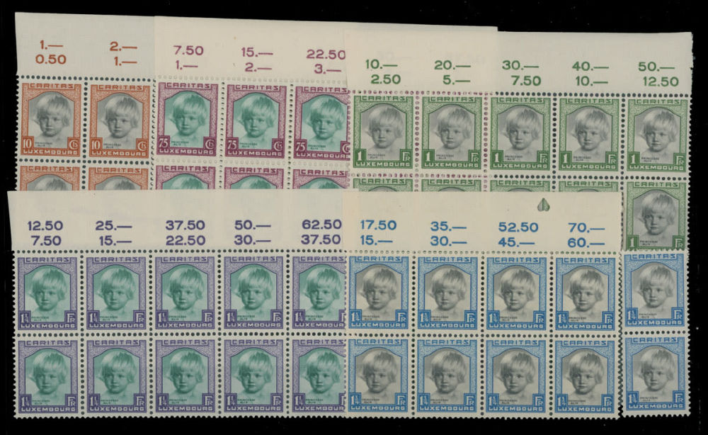 Lot 989: Luxembourg - Semi - Postal issues