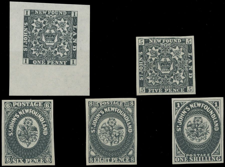 Lot 318: British North America - Newfoundland - Pence issues - Heraldic Flowers