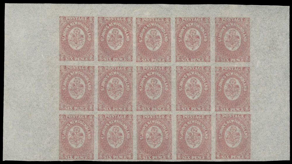 Lot 325: British North America - Newfoundland - Pence issues - Heraldic Flowers