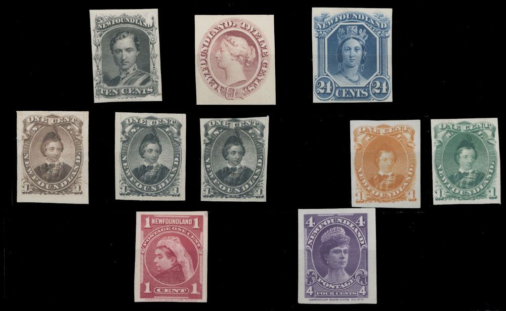 Lot 349: British North America - Newfoundland - Classic Period Proofs