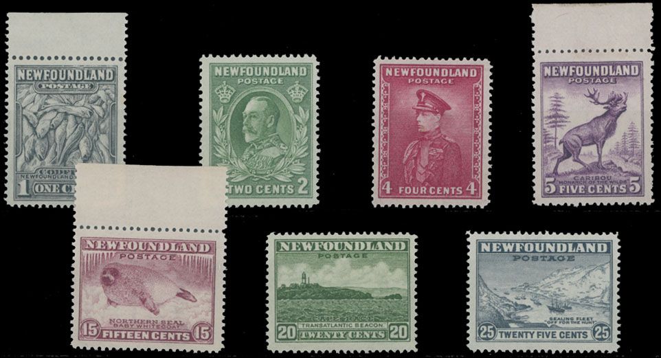 Lot 375: British North America - Newfoundland - First Resources issue (Perkins Bacon Printings)