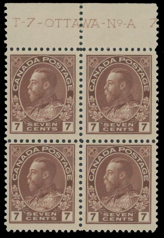 Lot 450: Canada - King George V ''Admiral'' issue