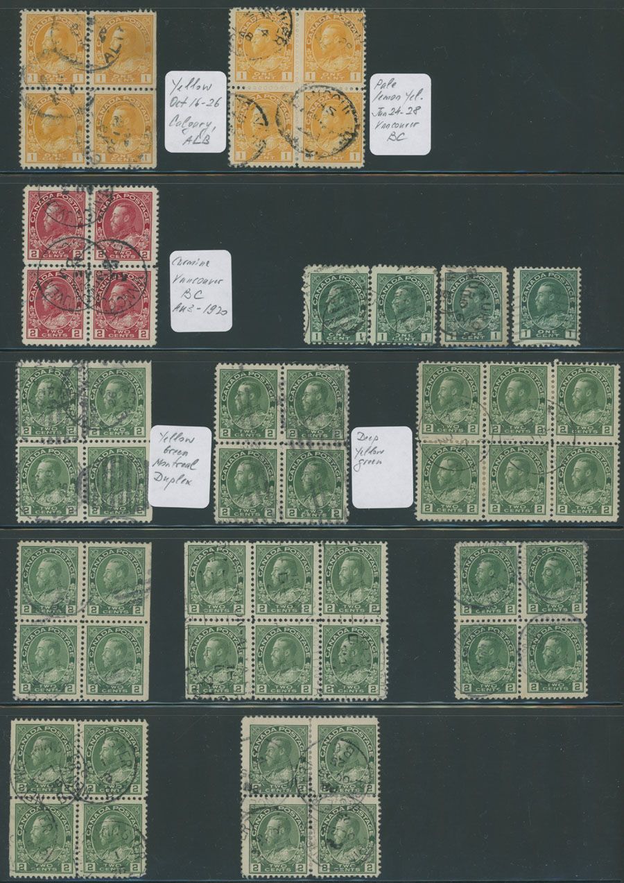 Lot 458: Canada - King George V ''Admiral'' issue - Collection