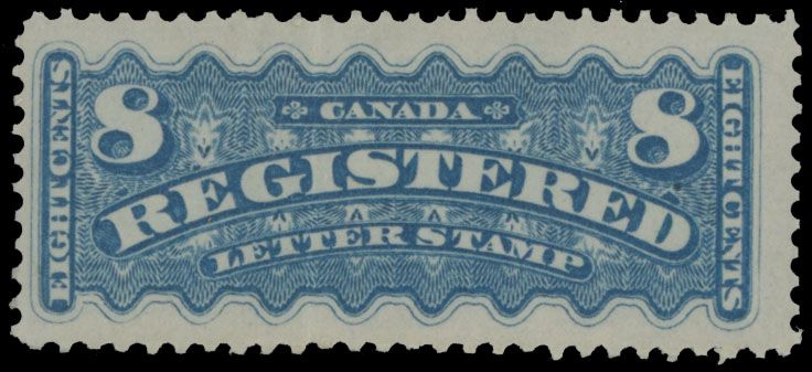 Lot 535: Canada - Registration stamps