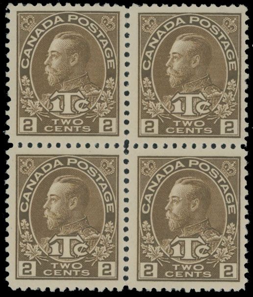 Lot 544: Canada - War Tax stamps