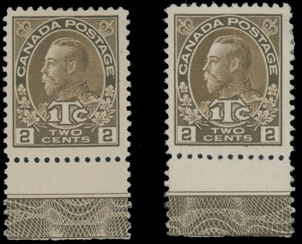 Lot 545: Canada - War Tax stamps